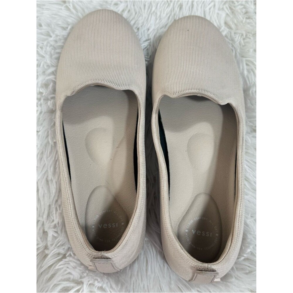 Vessi Market Flat Womens 9,5 Neutral Slip On Flat Lightweight Comfort Minimalist - Picture 7 of 16